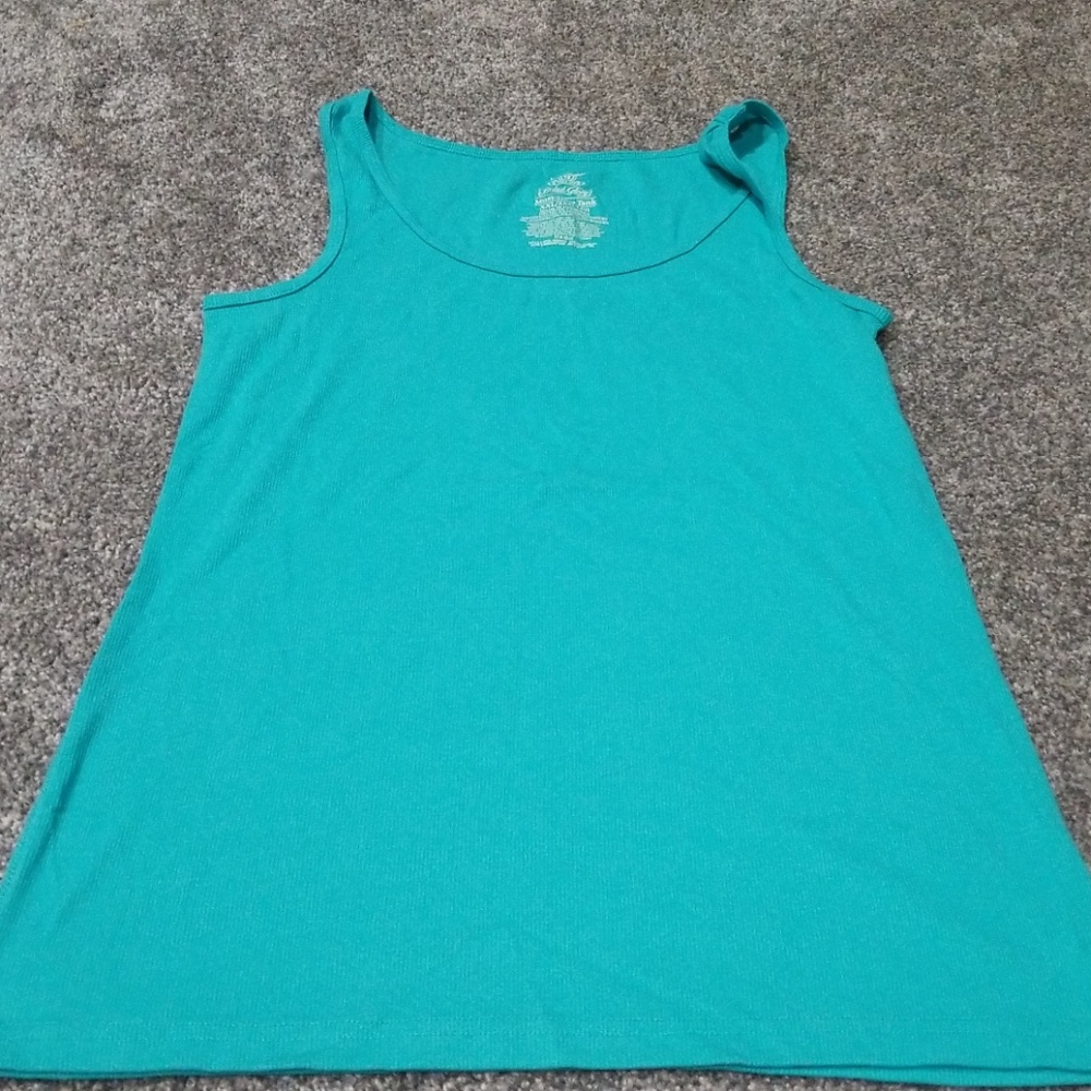 Aqua green tank top